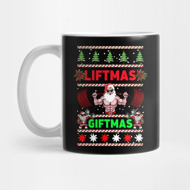 Santa Liftmas Giftmas by AniTeeCreation